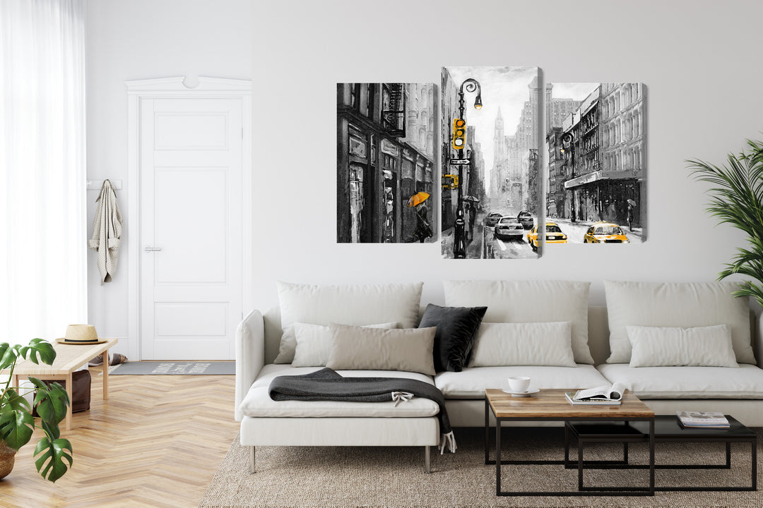 Канва - Вид на улицу американского города, N-2130