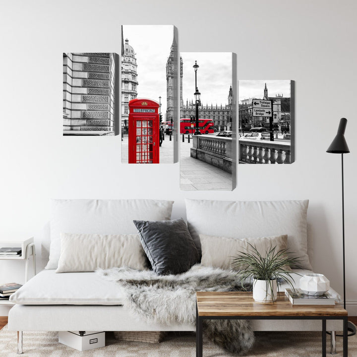 Kanva - Londonas telefona būda un Big Ben, N-2147