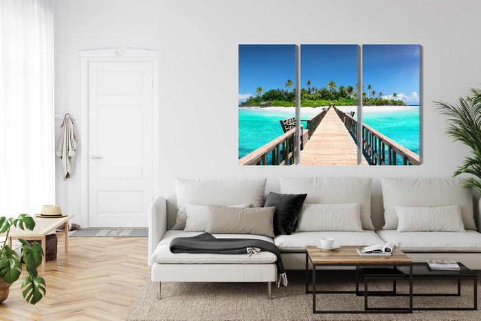 Paveikslai ant drobės - Prieplauka Maldyvuose, N-2520