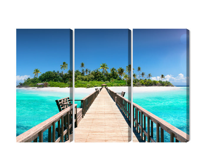Paveikslai ant drobės - Prieplauka Maldyvuose, N-2520
