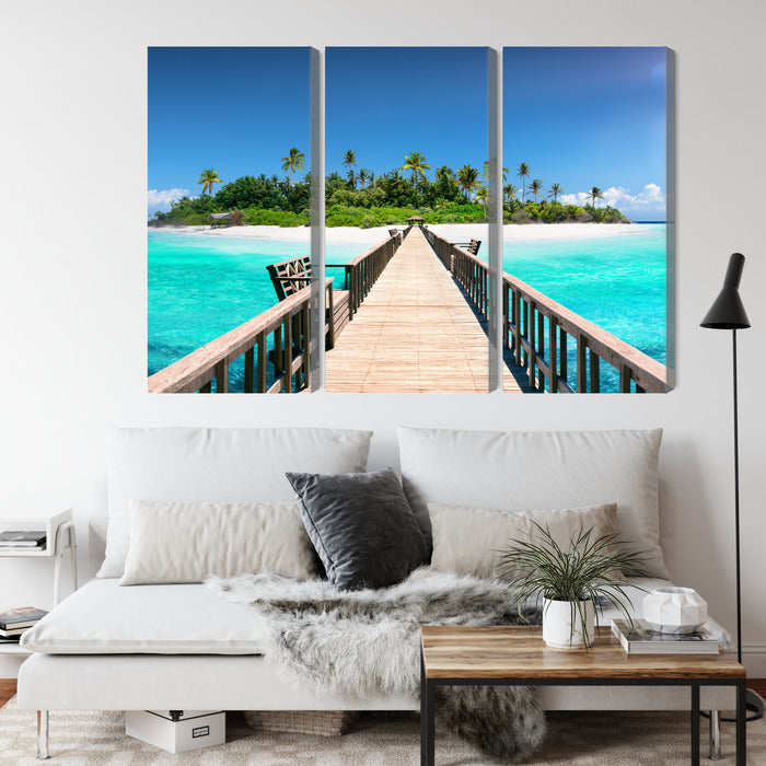 Paveikslai ant drobės - Prieplauka Maldyvuose, N-2520