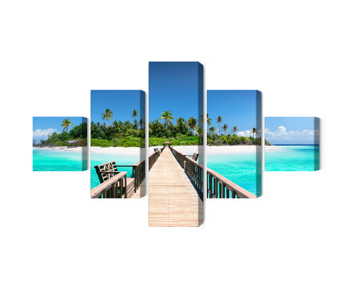 Paveikslai ant drobės - Prieplauka Maldyvuose, N-2524