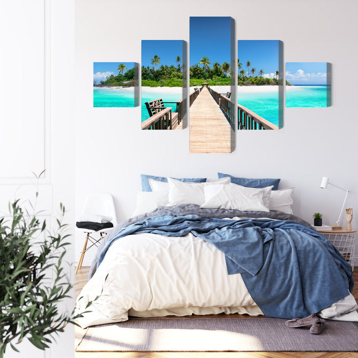 Paveikslai ant drobės - Prieplauka Maldyvuose, N-2524