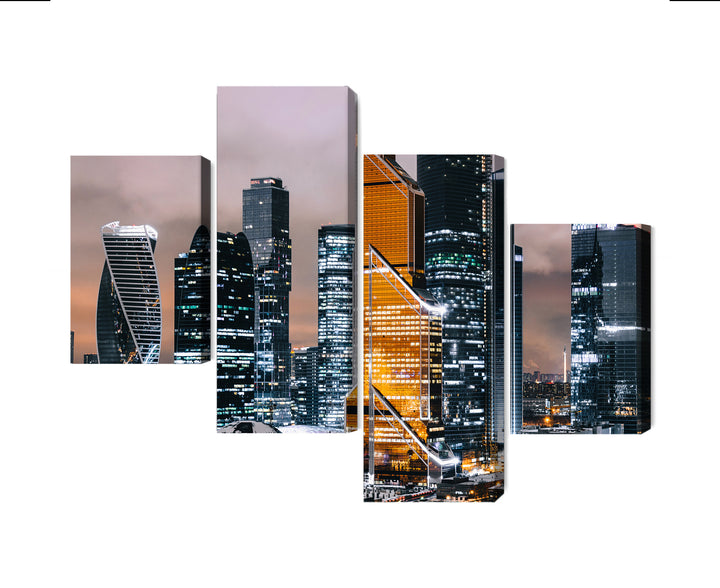 Paveikslai ant drobės - Maskvos centro ir dangoraižių panorama, N-2857