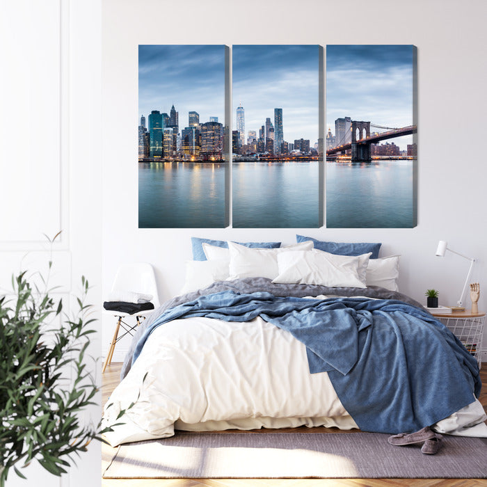 Канва - Панорамный вид Нью-Йорка, N-2879