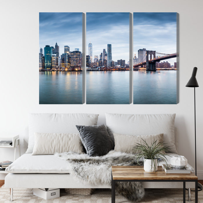 Канва - Панорамный вид Нью-Йорка, N-2879