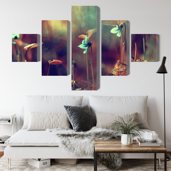 Paveikslai ant drobės - Puikūs augalai makro masteliu, N-3657