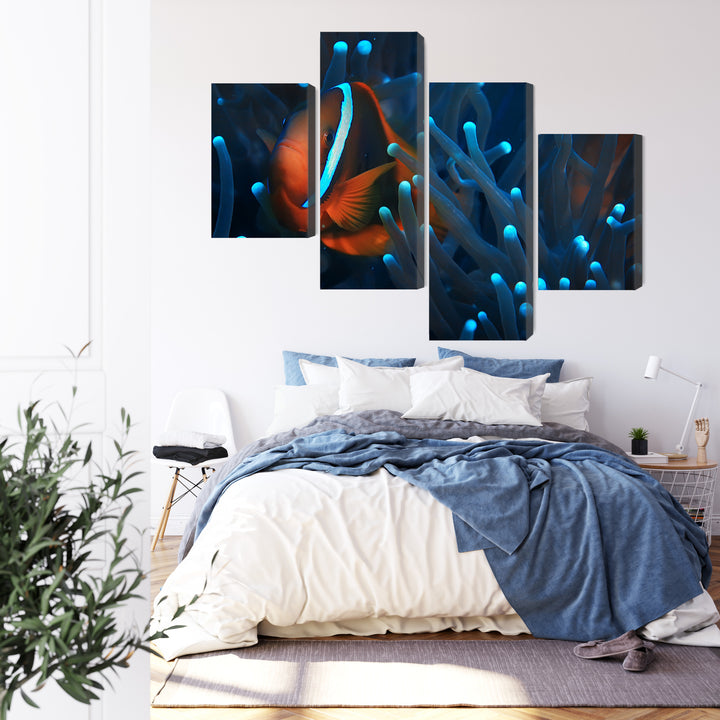 Paveikslai ant drobės - Žuvys klounai, N-3666