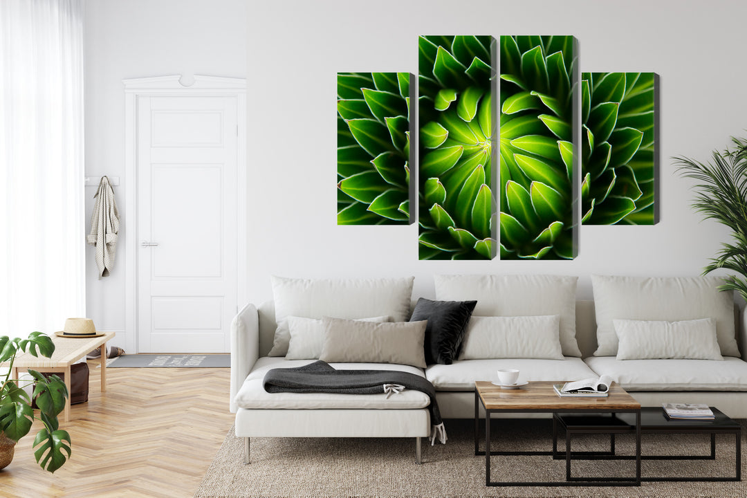 Canvas-taulut - Vihreä kasvi makromittakaavassa, N-3710