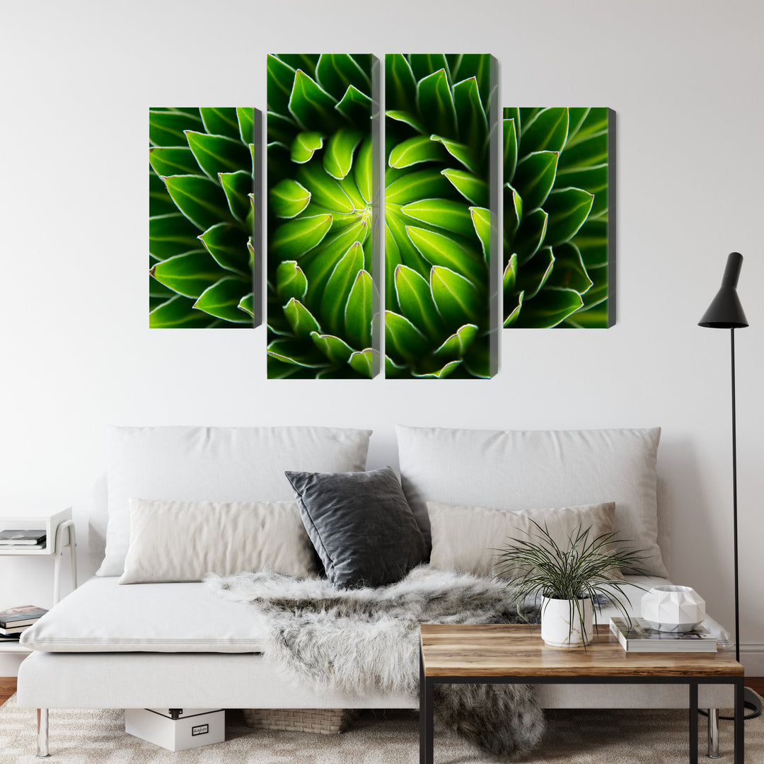 Canvas-taulut - Vihreä kasvi makromittakaavassa, N-3710