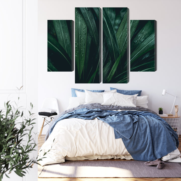 Canva - Dark green leaves on macroscale, N-3725