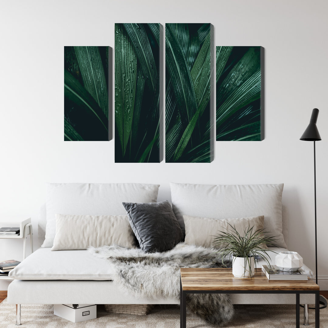 Canva - Dark green leaves on macroscale, N-3725
