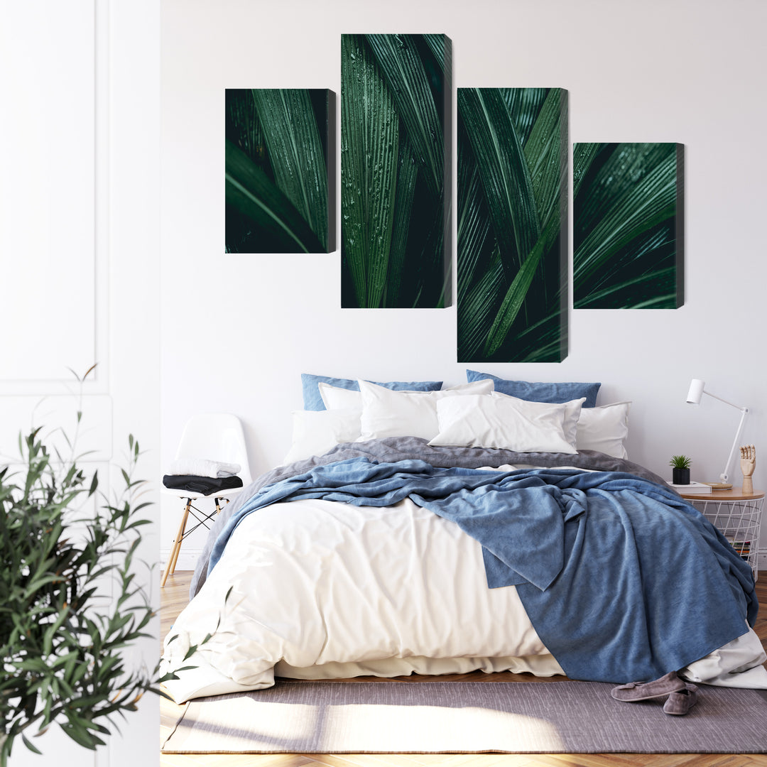 Canva - Dark green leaves on macroscale, N-3726