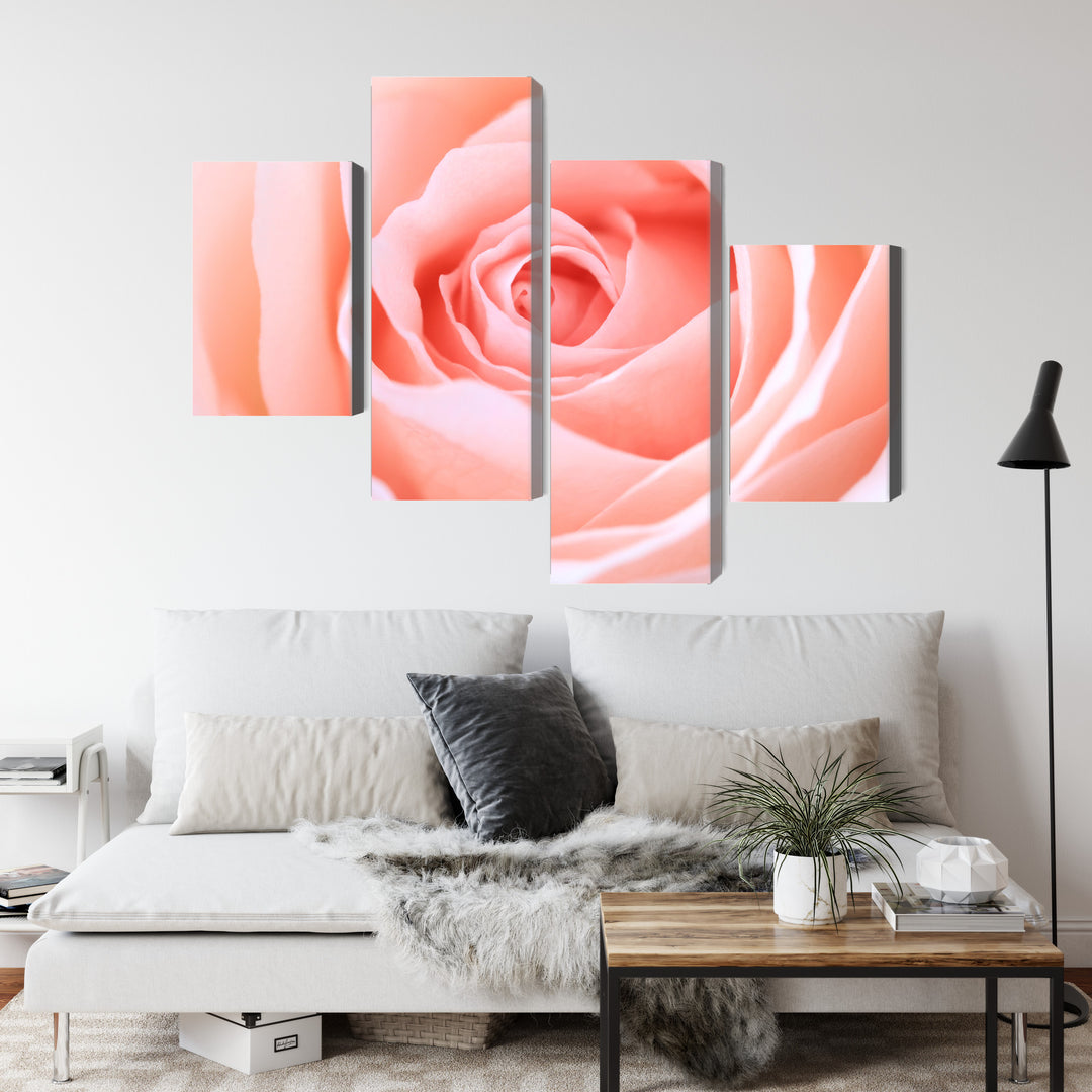 Canva - Rose in pastel shades, N-3816