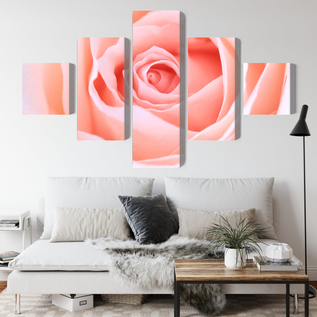 Canva - Rose in pastel shades, N-3817