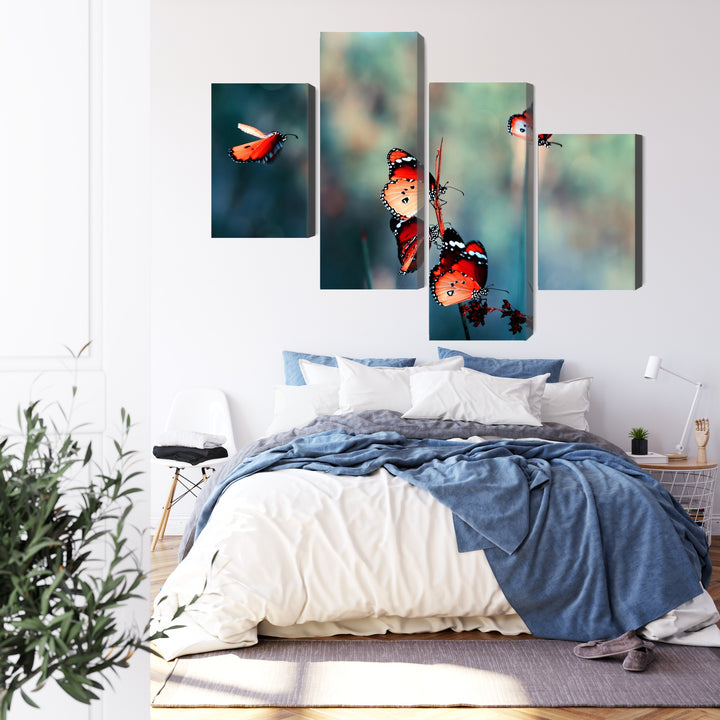 Kanva - Krāsaini tauriņi makro mērogā, N-3826