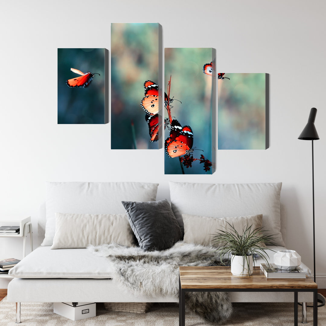 Kanva - Krāsaini tauriņi makro mērogā, N-3826