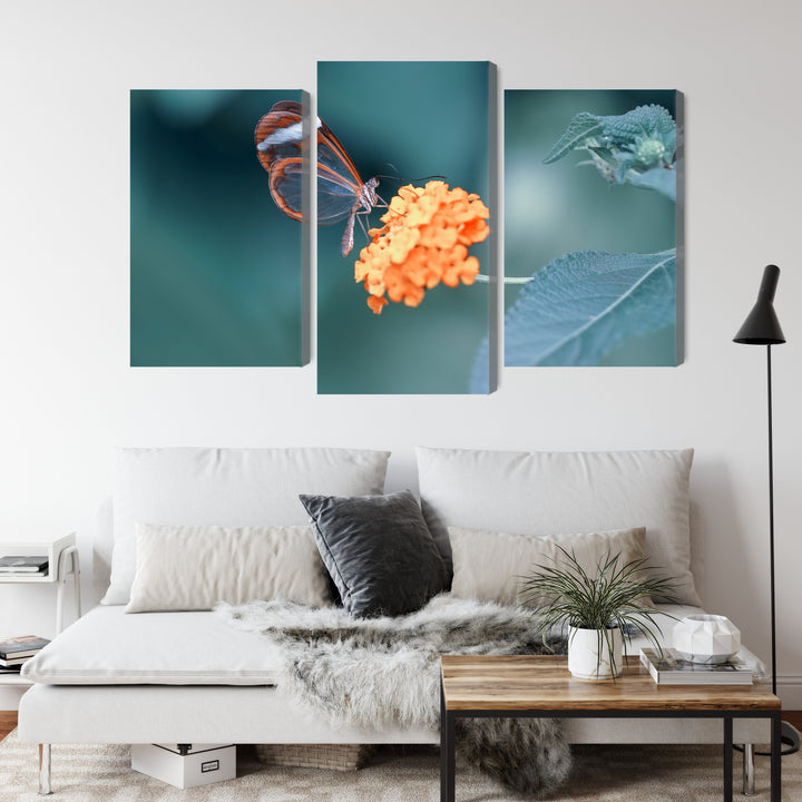 Canva - Butterfly in the Summer Garden, N-3829