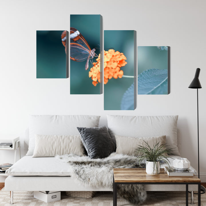 Canva - Butterfly in the Summer Garden, N-3831