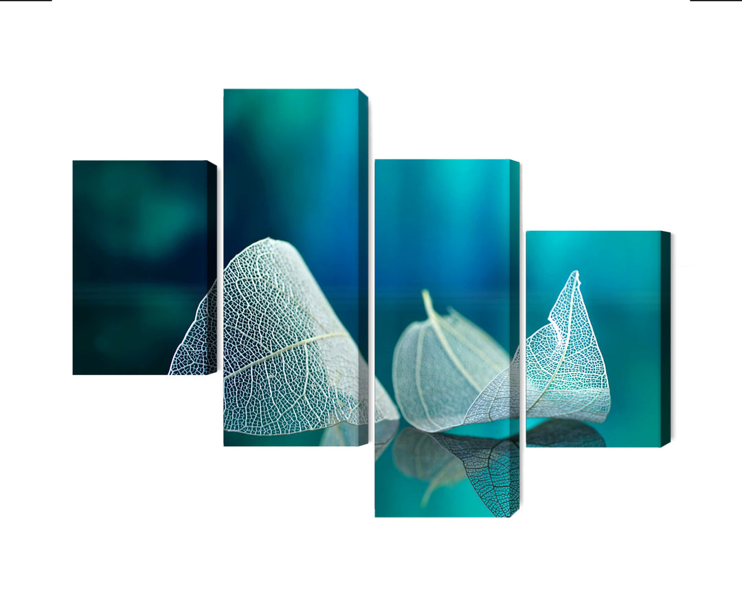 Paveikslai ant drobės - Smulkūs lapai stambiu planu, N-3896