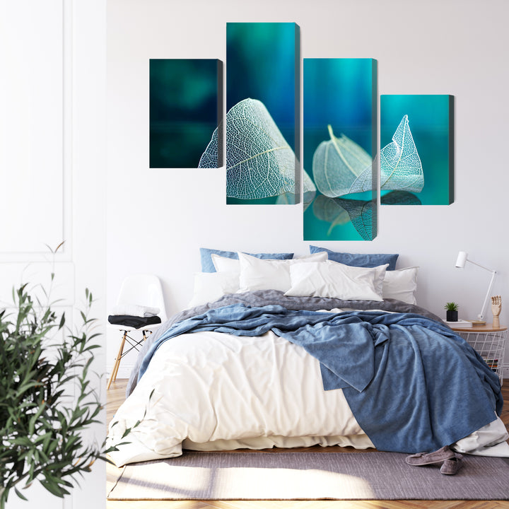 Paveikslai ant drobės - Smulkūs lapai stambiu planu, N-3896