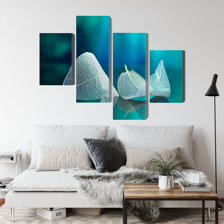 Paveikslai ant drobės - Smulkūs lapai stambiu planu, N-3896