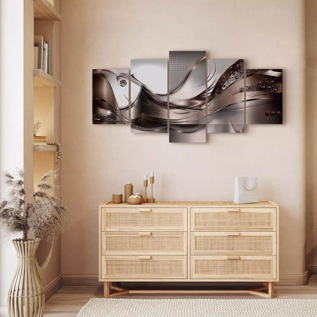 Kanva - Zelta vētra | Abstrakts dizains, 55898