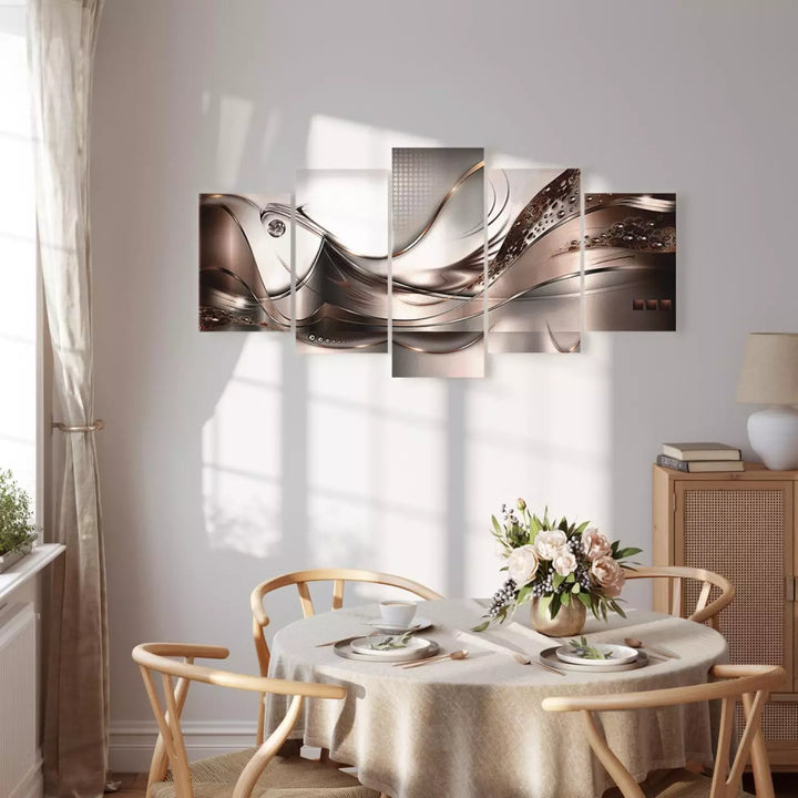 Kanva - Zelta vētra | Abstrakts dizains, 55898