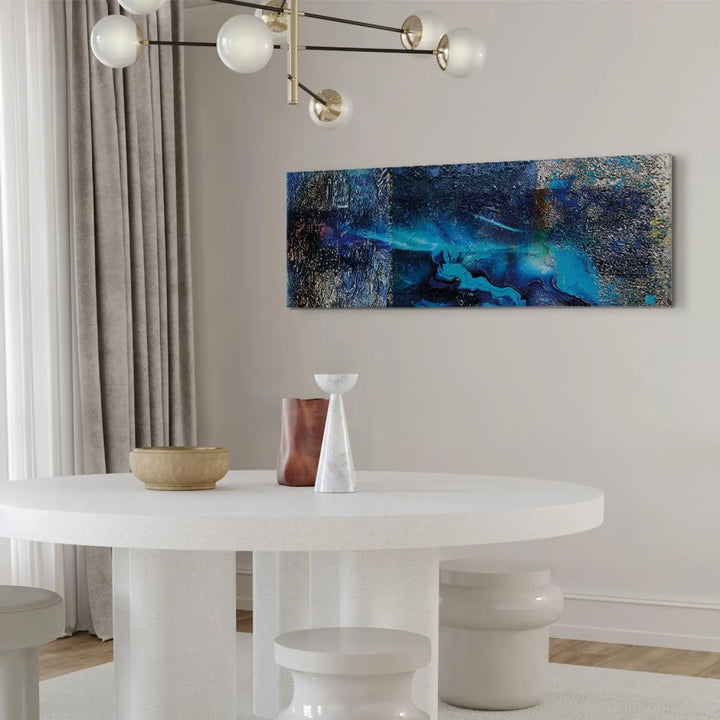 Канва с абстракцией в синих красках - Мои мысли (x 1), 127475