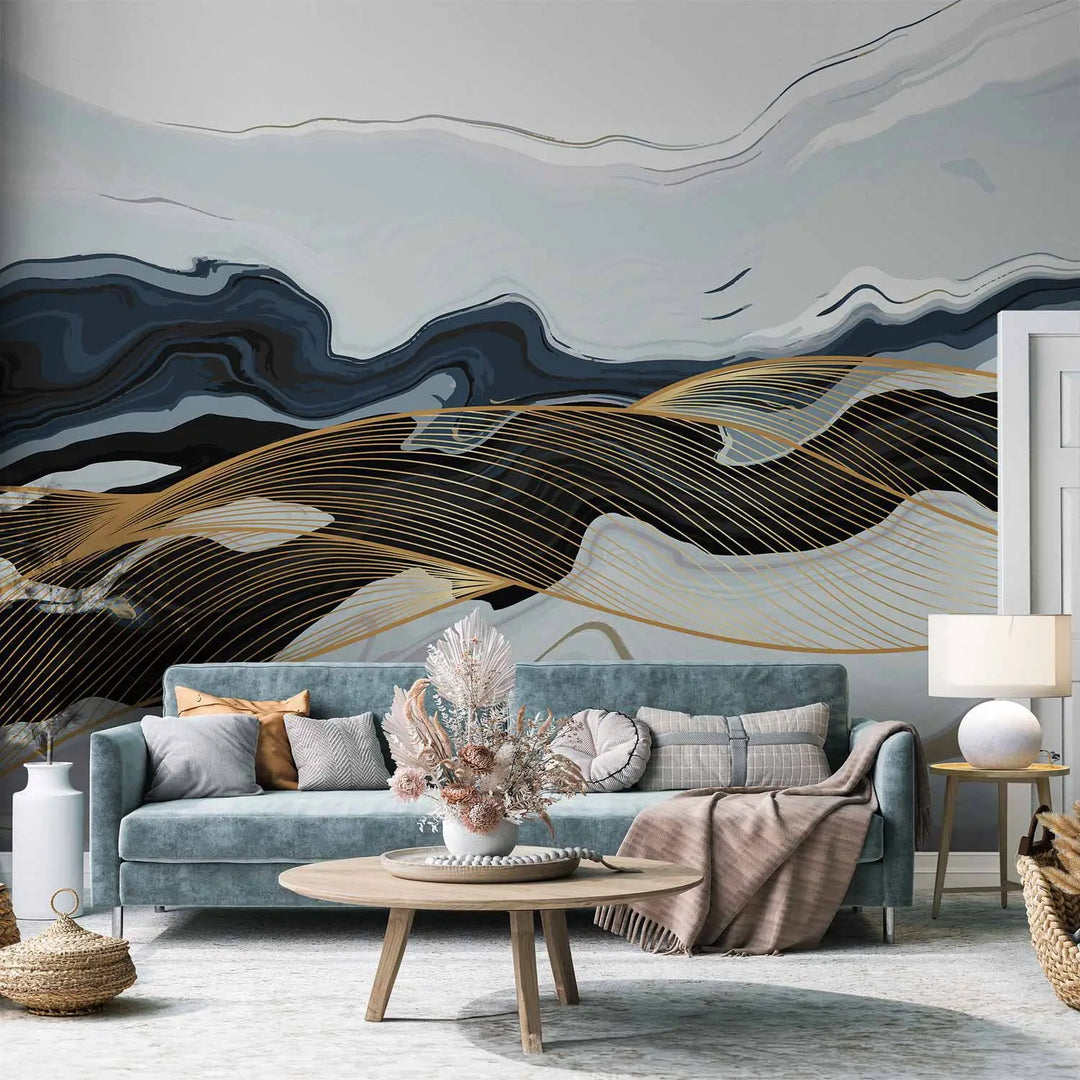 Wall Murals - Abstract waves, 160651