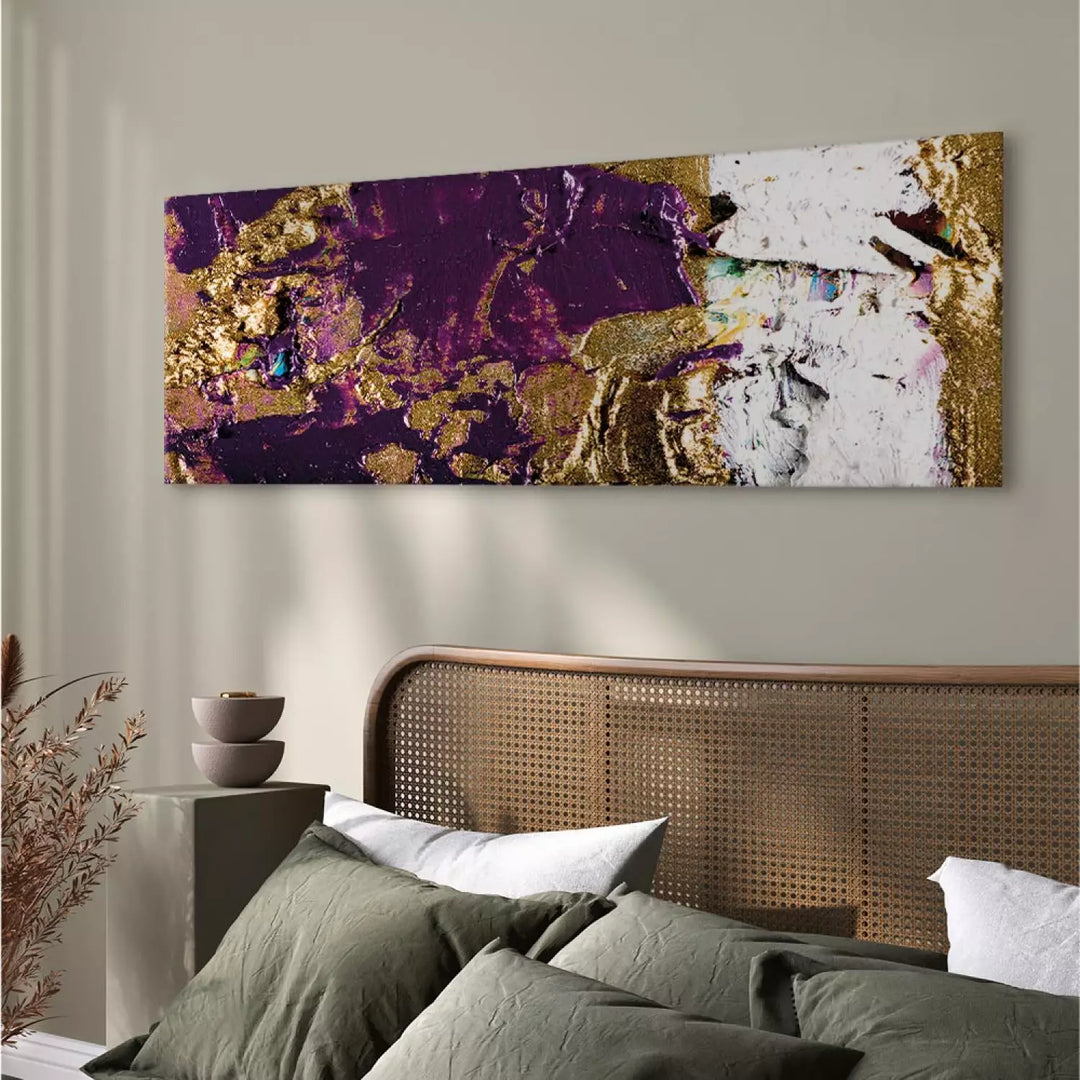 Canvas-taulut Violetti aalto (x 1)