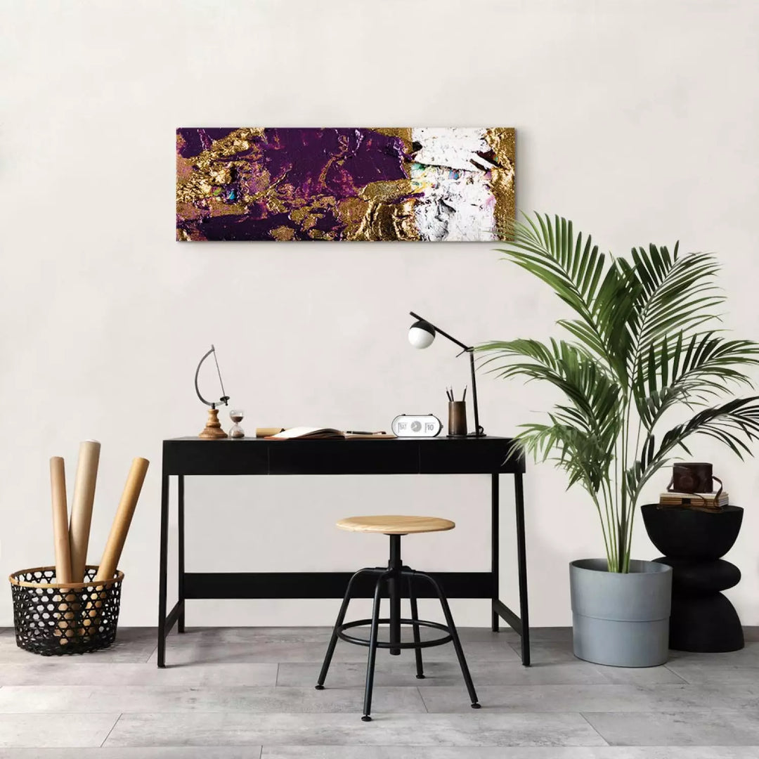 Canvas-taulut Violetti aalto (x 1)