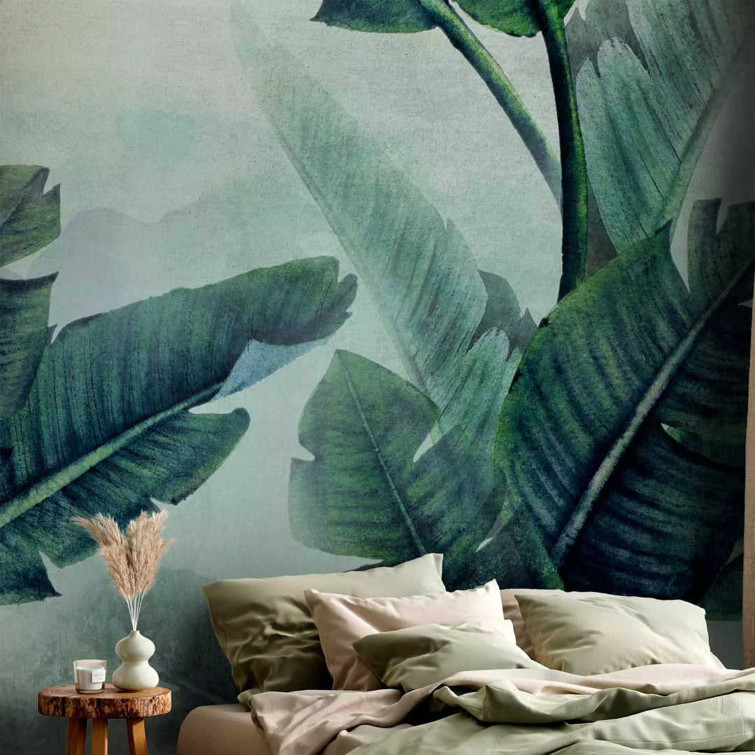 Fototapetes - Tropu lapas zaļā krāsā - 135975