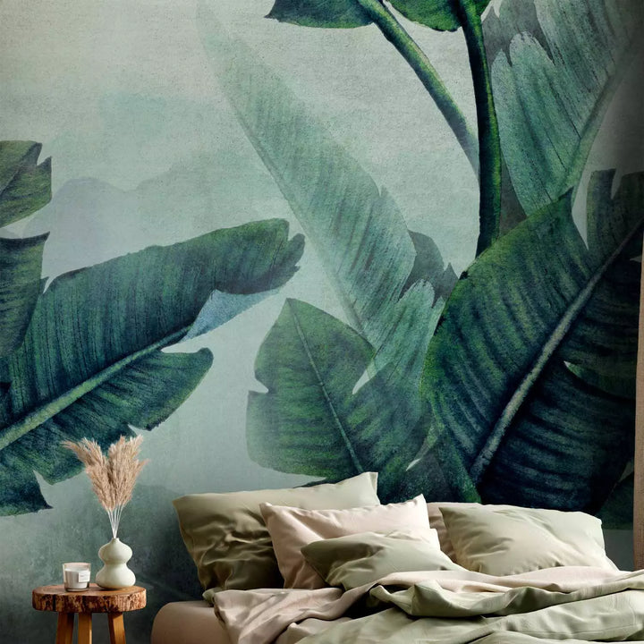 Fototapetes - Tropu lapas zaļā krāsā - 135975