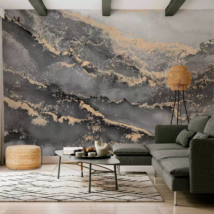 Wall Murals - exciting marble pattern gray, 151271