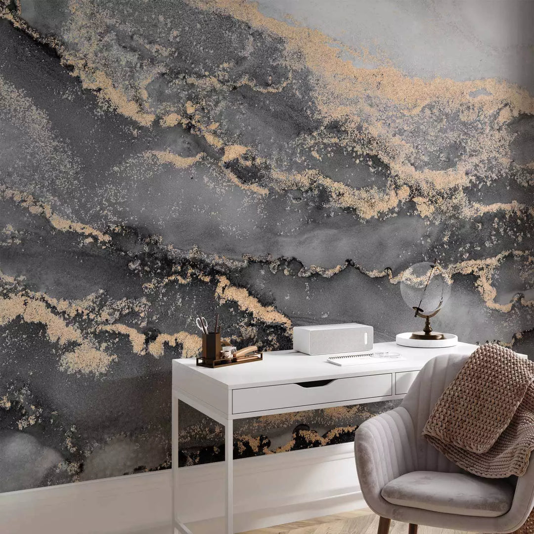 Wall Murals - exciting marble pattern gray, 151271