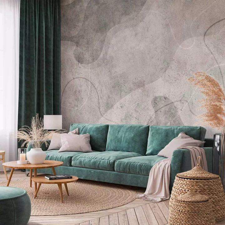 Фотообои - Текстурированные волны в бежевых и серых тонах, 149242