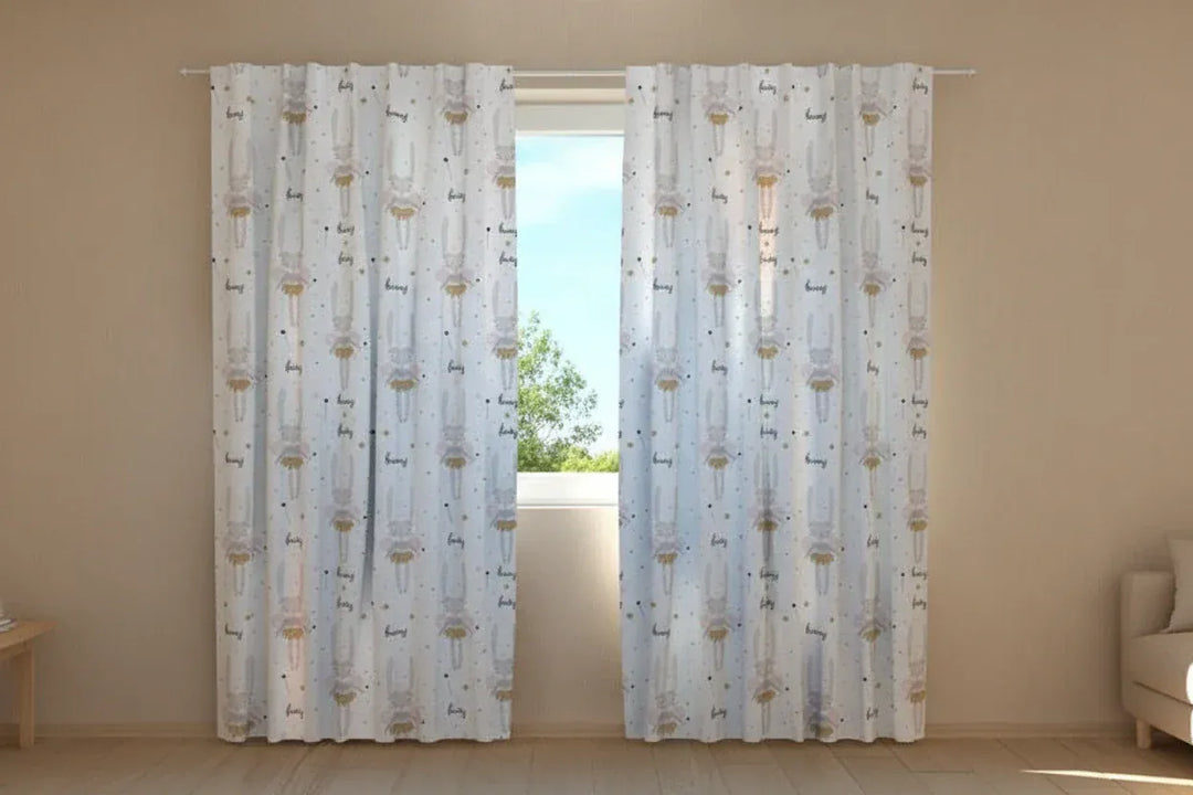 Aizkari bērnistabai -  Pasaku zaķis - pasūtīt pēc sava izmēra Tapetenshop.lv