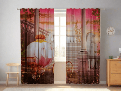 Curtains for children's room - Princess carriage Tapetenshop.lv