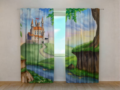 Curtains for children's room - Princeses pils Tapetenshop.lv