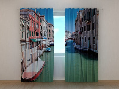 Curtains Boats Tapetenshop.lv