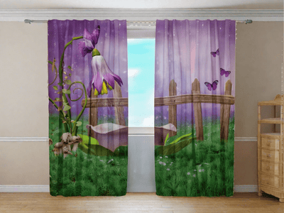 Curtains - Fabulous flower Tapetenshop.lv