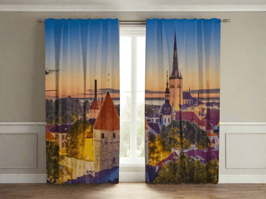 Aizkari ar apdruku - uz pasūtījumu - Rītausma Tallinā Tapetenshop.lv