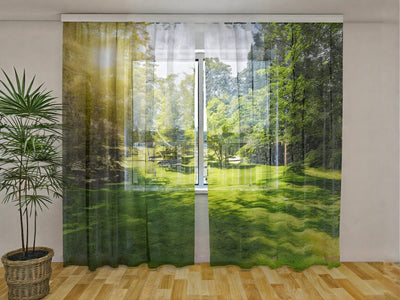 Curtains - Morning in the Park Digital Textile