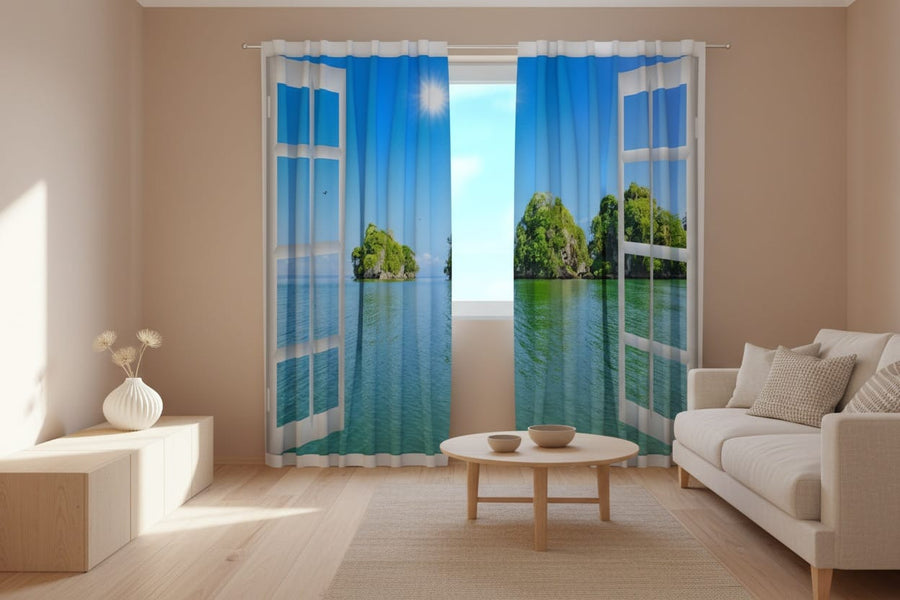 Aizkari - Skats uz okeānu Tapetenshop.lv