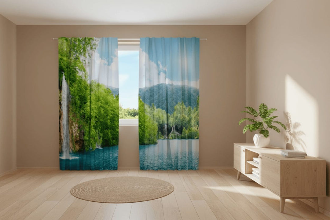 Dienas un nakts aizkari - Ūdenskritumi Tapetenshop.lv