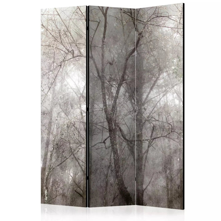 Aizslietnis - ainava ar meža skatu pelēkos toņos: 135x172 cm ART