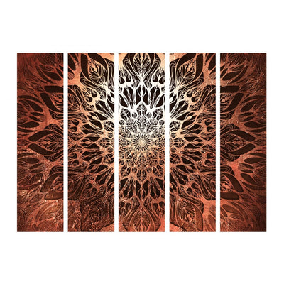 Aizslietnis ar austrumu ornamentu - Zirnekļtīkls (oranža) II 225x172 cm ART