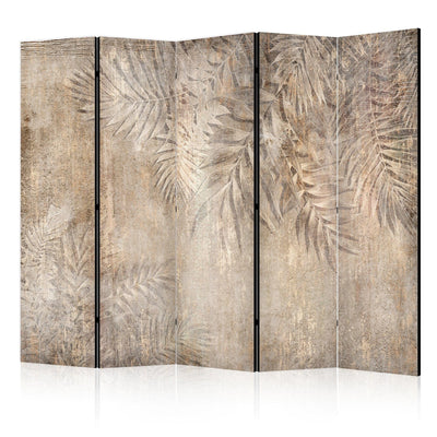 Širma, kambarių pertvara - su palmių lapais - Palmių eskizas, 151420, 225x172 cm ART