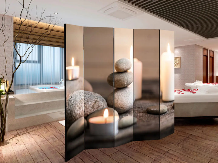 Dekoratīvs aizslietnis 'Zen harmonija' – 5 daļu telpu dalītājs ART